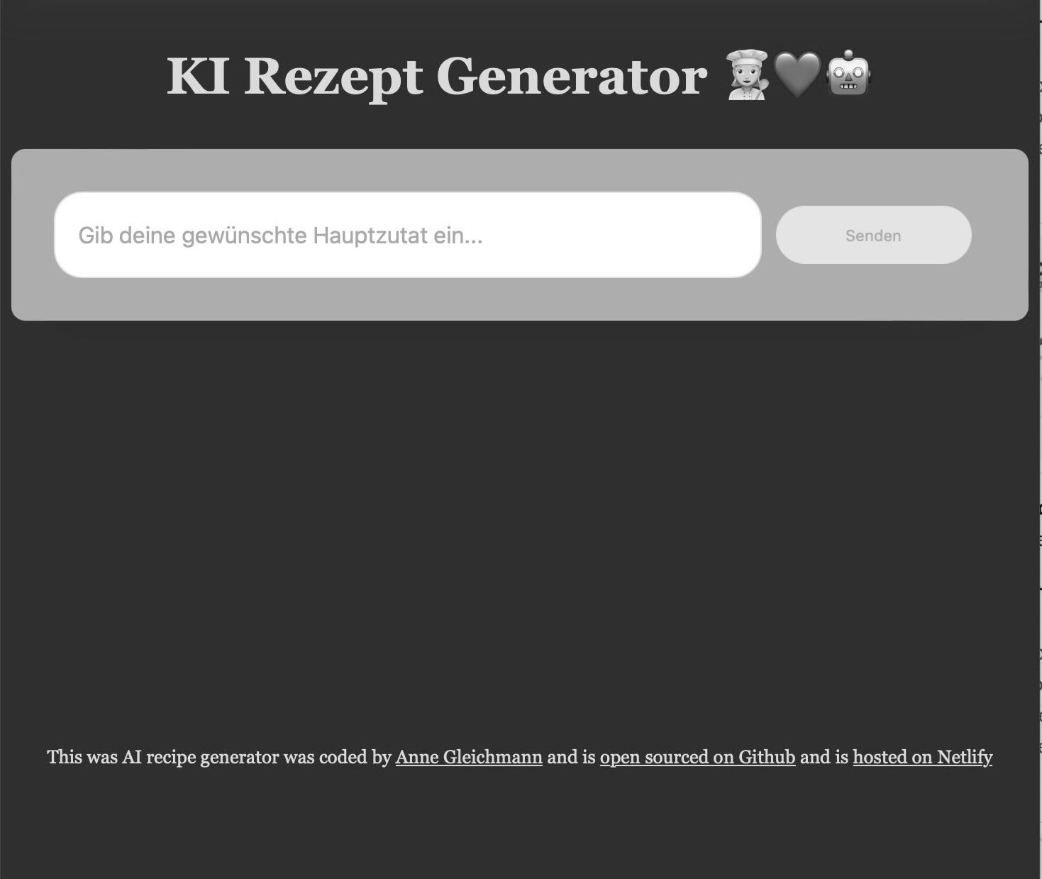 AI Recipe Generator