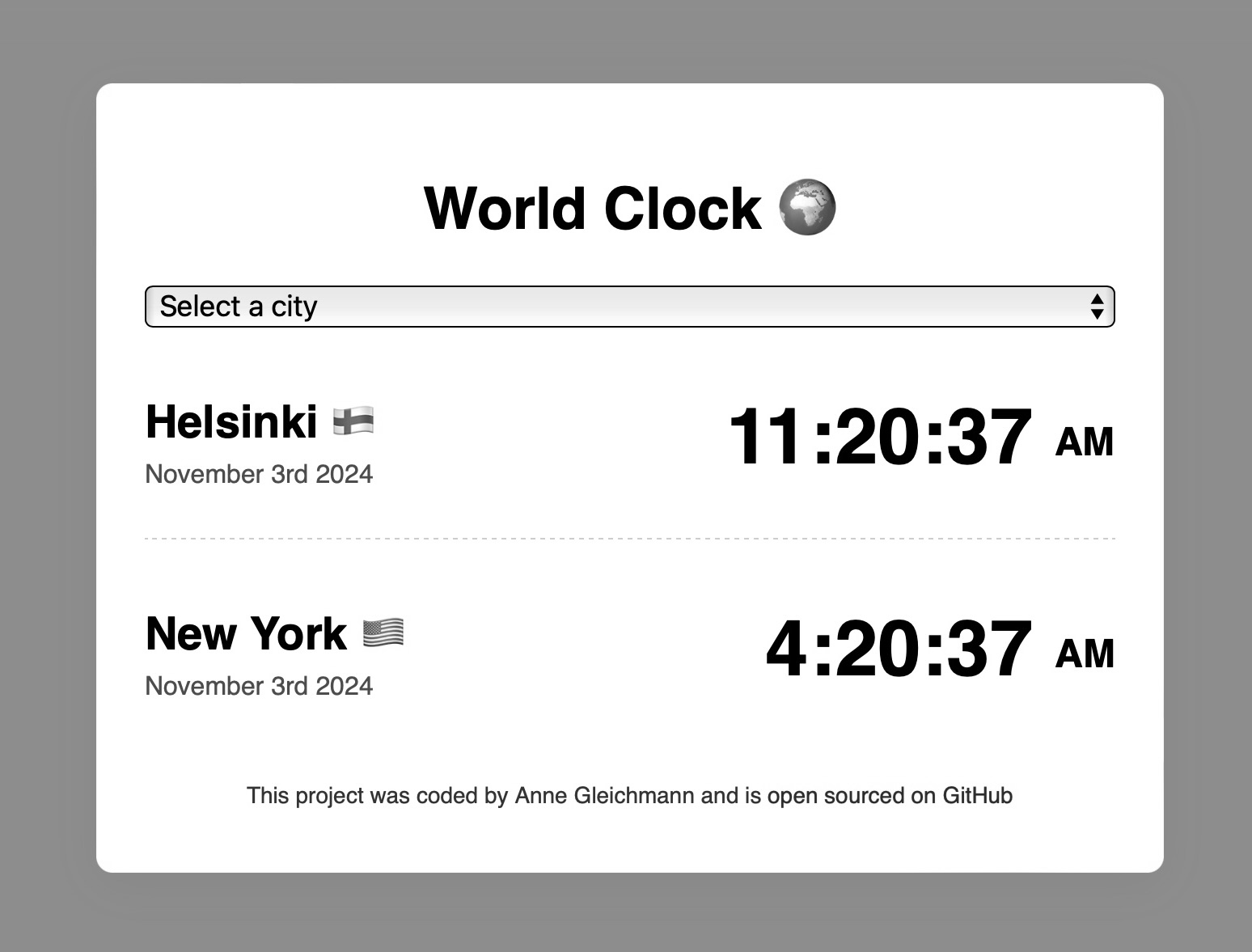 World Clock